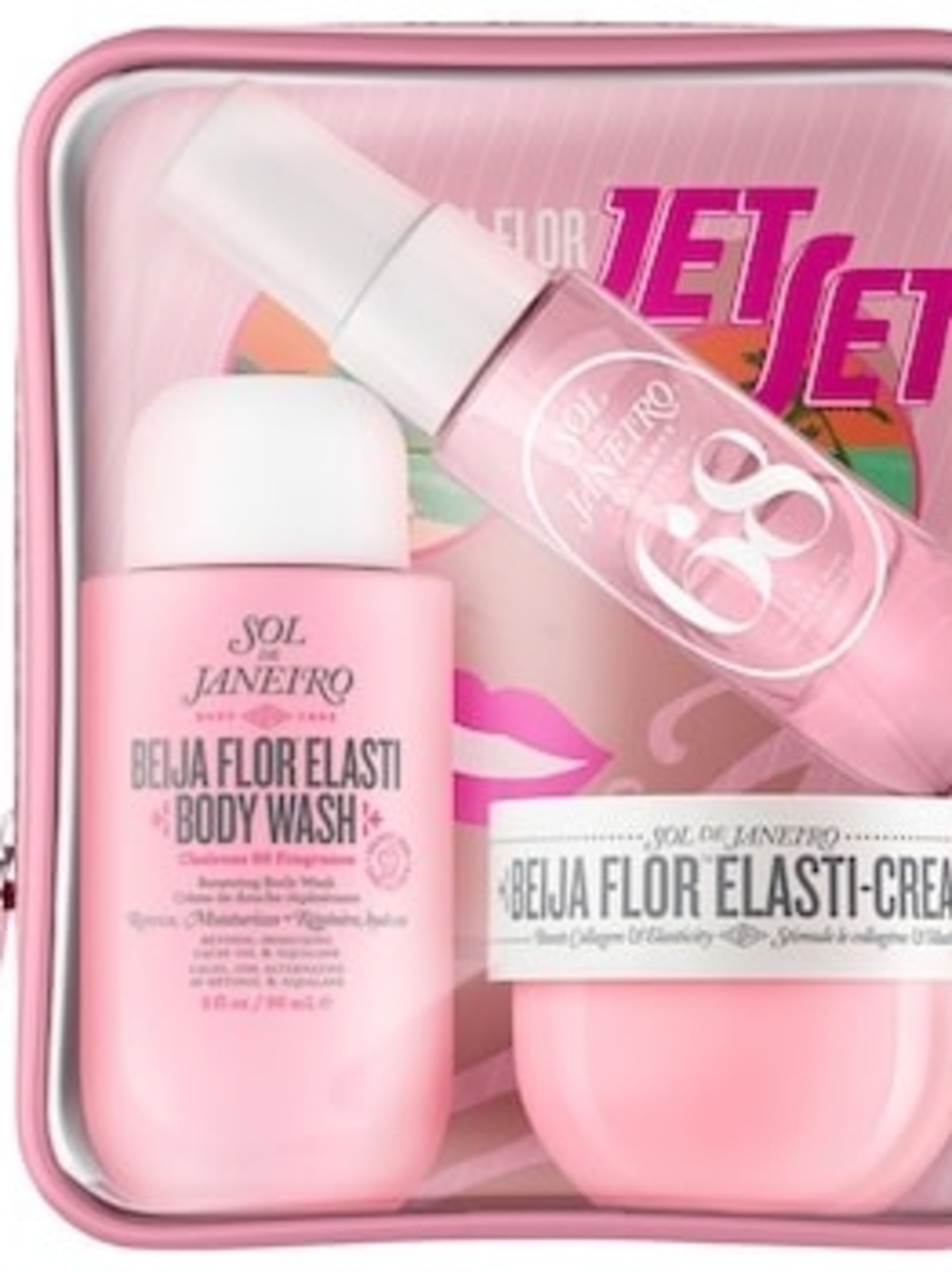 Sol de Janeiro Pink Beija Flor Elasti Bath & Body Set New